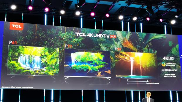 TCL präsentiert seine TV-Neuheiten live in Berlin. Foto: ju