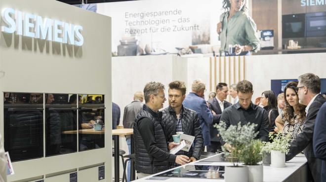 Messestand, Siemens, Küchenwohntrends 2025